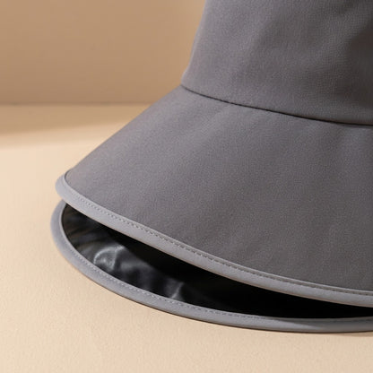 Foldbrim™ Foldable Polyester Bucket Hat, material and detail close-up