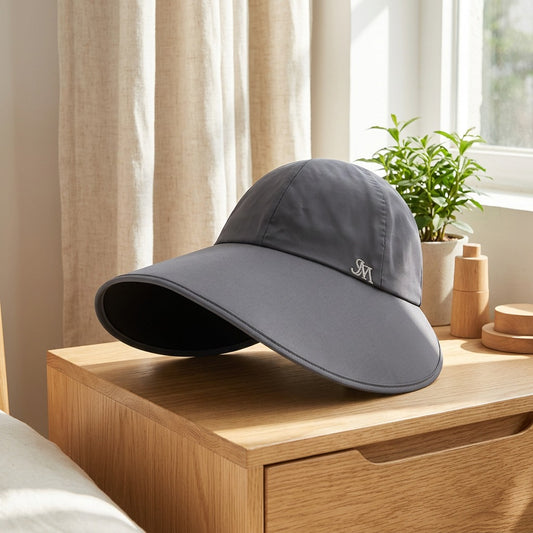 Foldbrim™ Foldable Polyester Bucket Hat in a calm home setting