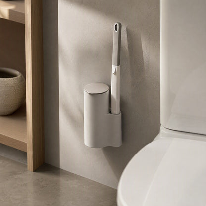 Bowlbrush™ Wall-Mounted Disposable Toilet Brush, styled close view