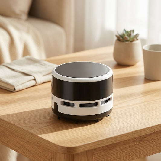 Dustdash™ TW8050 Desktop Vacuum Cleaner in a calm home setting