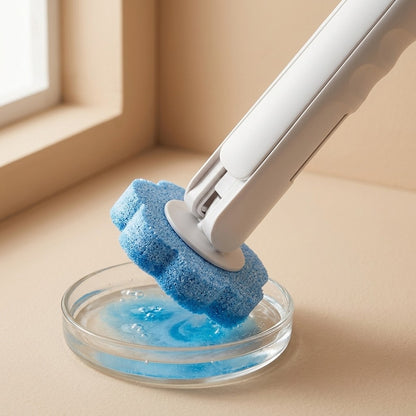 Dissolve™ Dissolvable Head Disposable Toilet Brush, material and detail close-up