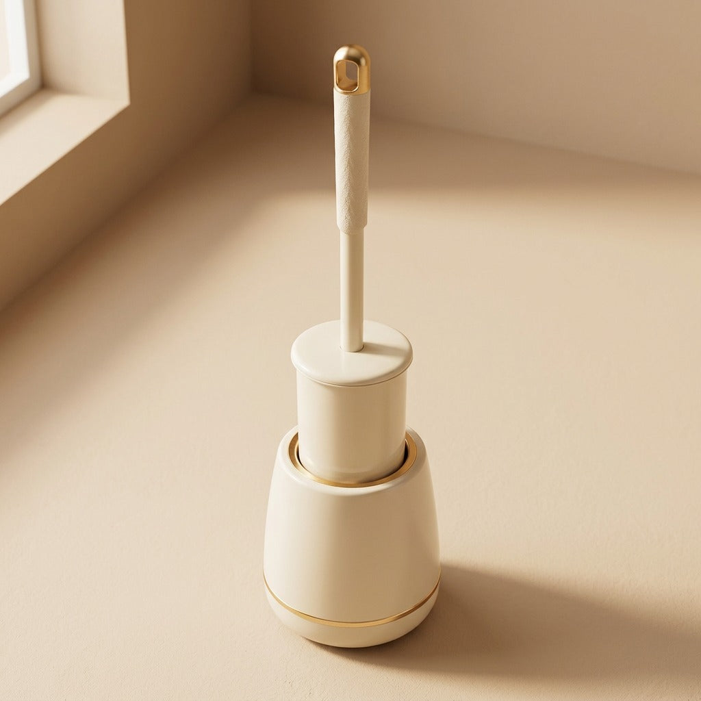 Standscour™ Plastic Floor-Standing Toilet Brush, material and detail close-up