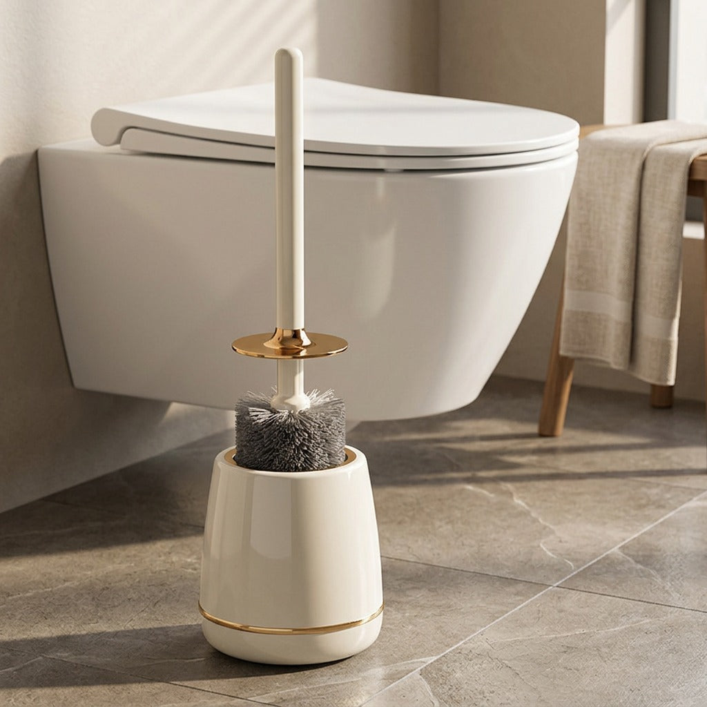 Standscour™ Plastic Floor-Standing Toilet Brush, styled close view