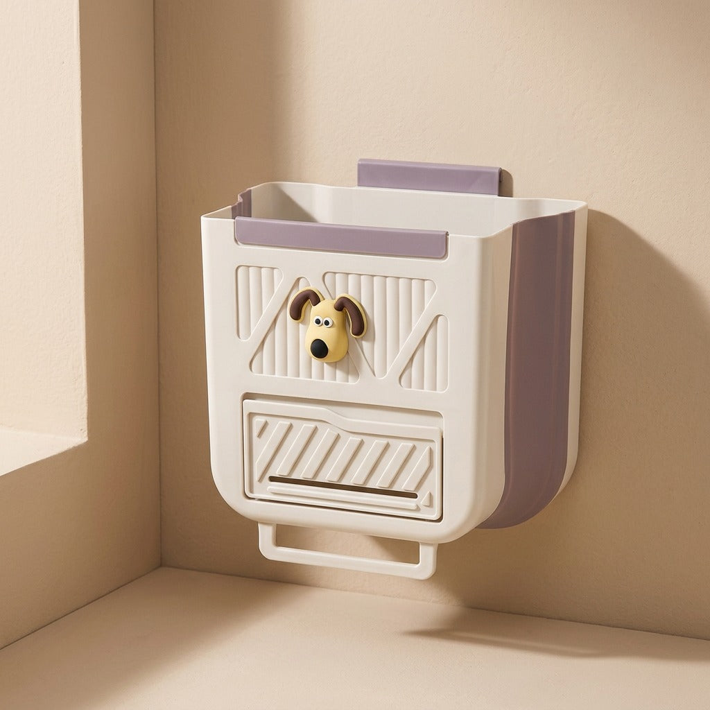 Binflip™ Wall-Mounted Foldable Trash Can