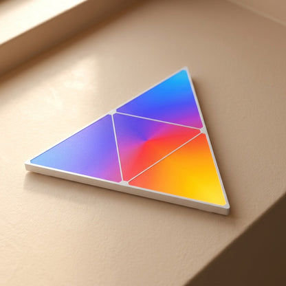 Rhythmglow™ Triangle LED Rhythm Night Light, material and detail close-up