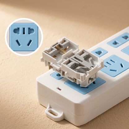 Plugline™ 2500W Home Power Strip Socket, material and detail close-up