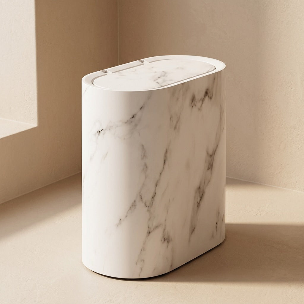 Slimpress™ Narrow Gap Press-Open Trash Can