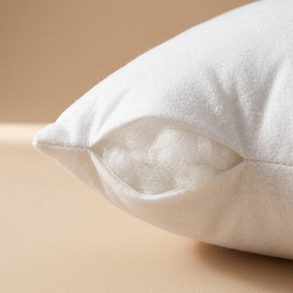 Cloudfill™ PP Cotton Square Pillow Core, material and detail close-up