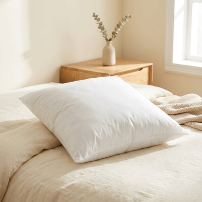 Cloudfill™ PP Cotton Square Pillow Core in a calm home setting