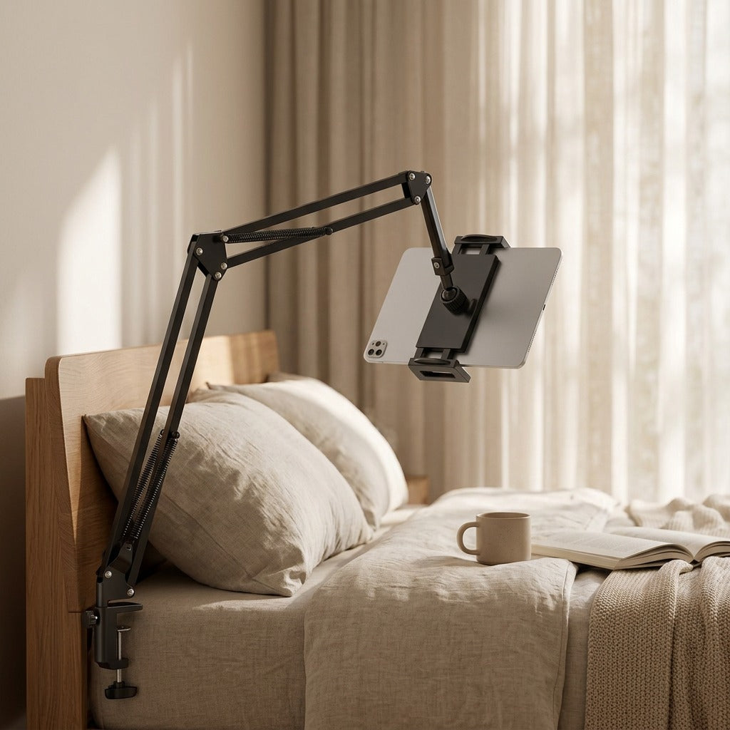Deviceperch™ Metal Phone And Tablet Holder, styled close view