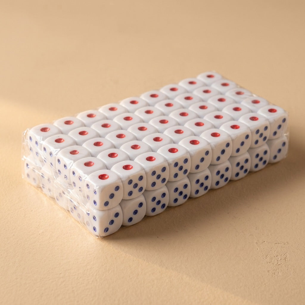 Dicecast™ Six-Sided ABS Plastic Dice, material and detail close-up