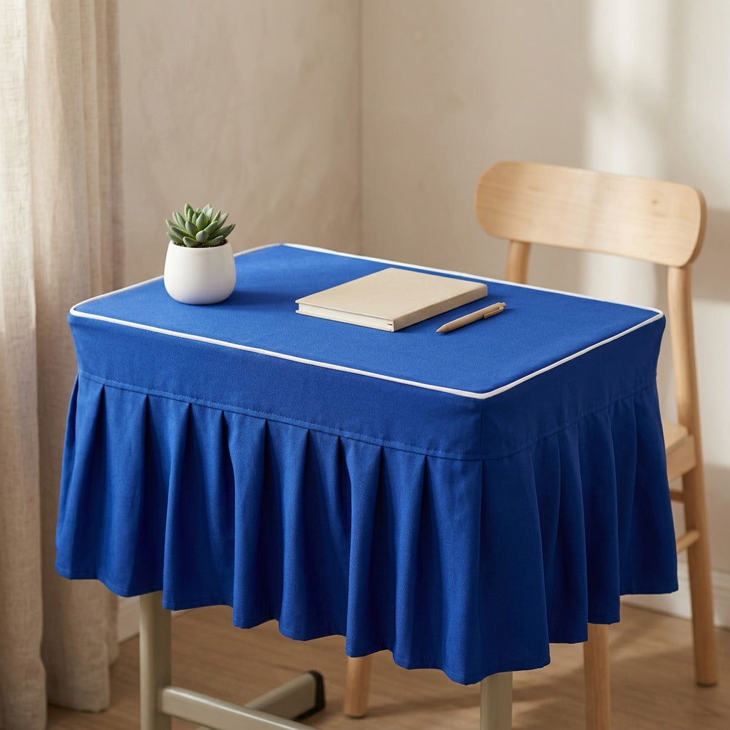 Deskguard™ Student Desk Table Cover, styled close view