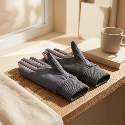Tapwarm™ Touch Screen Warm Winter Gloves, styled close view