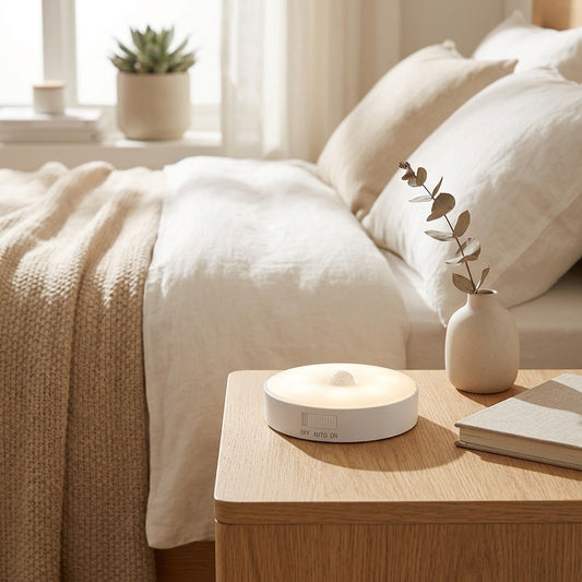 Duskbeam™ 1W LED Night Light in a calm home setting