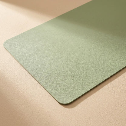 Softgrain™ PU Leather Desk Mat, material and detail close-up
