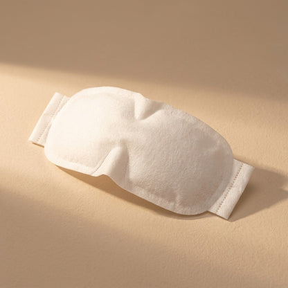 Lullveil™ Non-Woven Steam Eye Mask for Rest, material and detail close-up