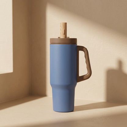 Sipcozy™ Insulated Cup with Handle and Straw