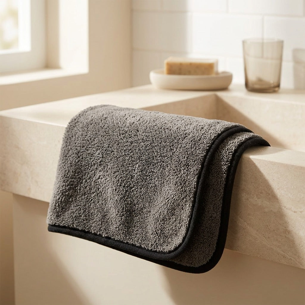 Coralplush™ Coral Fleece Car Wash Towel, styled close view