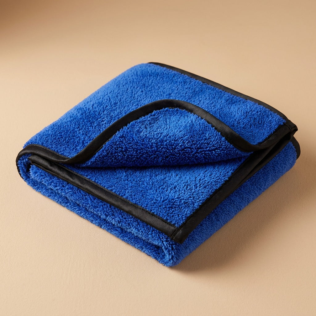 Coralwash™ Coral Fleece Car Wash Towel, material and detail close-up
