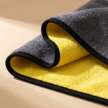 Coravelle™ Coral Fleece Car Wash Towel, material and detail close-up