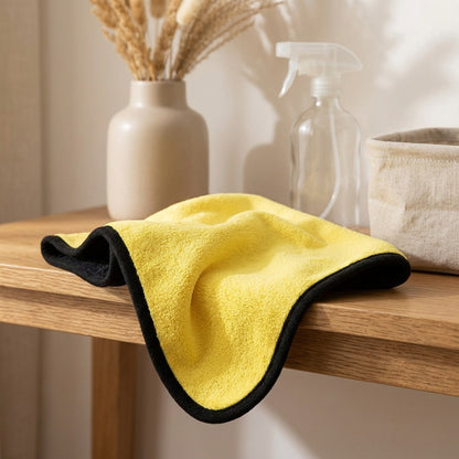 Coravelle™ Coral Fleece Car Wash Towel, styled close view
