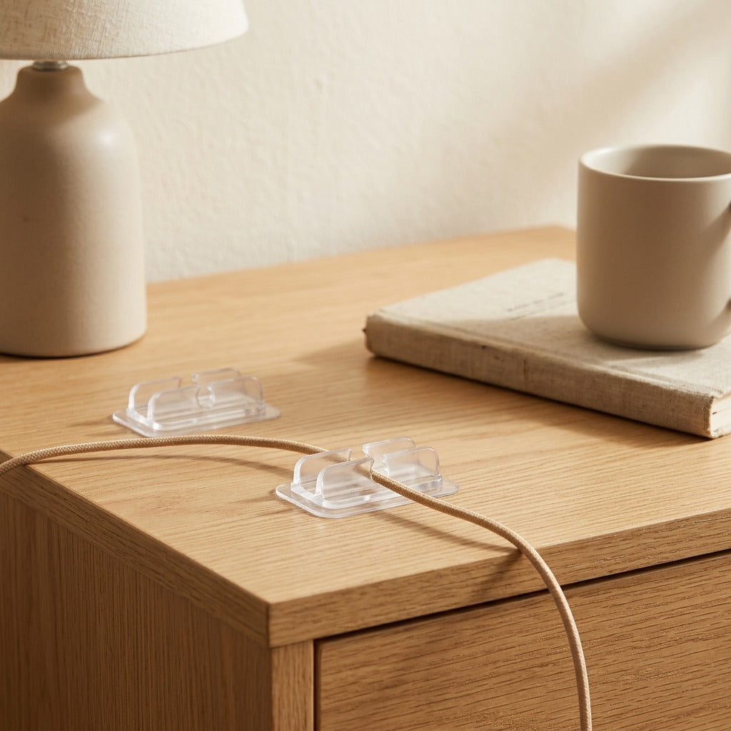 Cordvale™ Self-Adhesive Cable Organizer Holder, styled close view