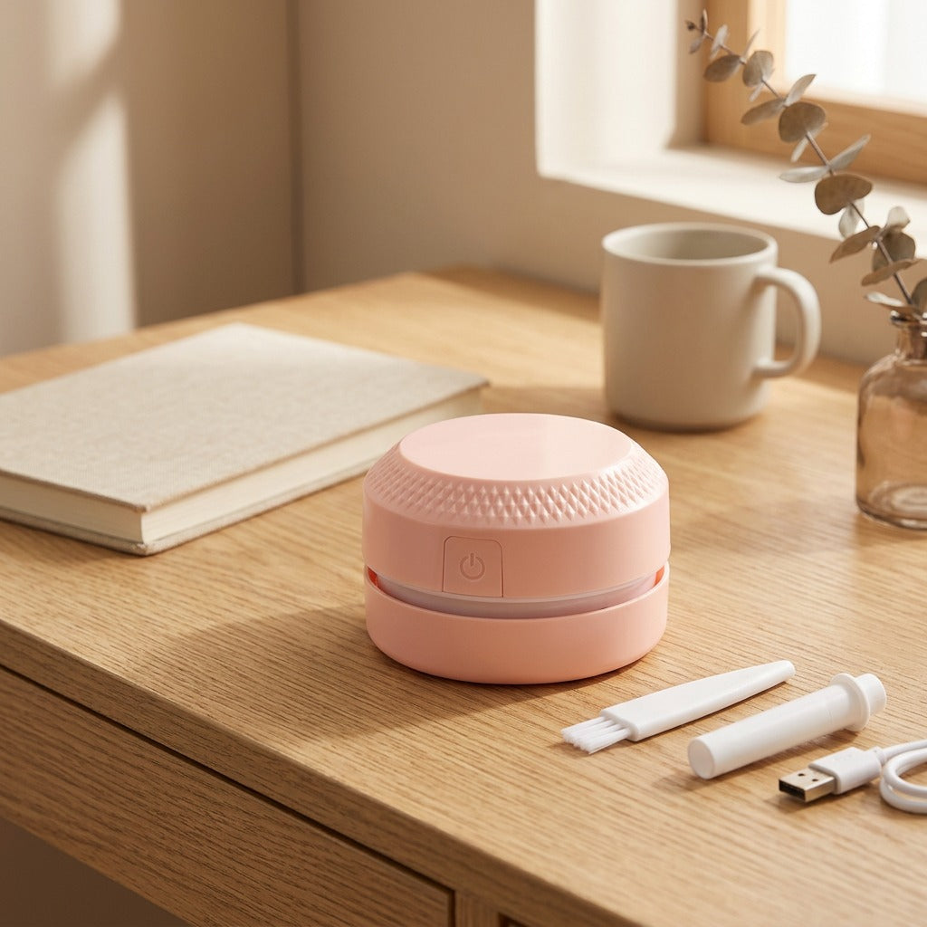 Crumblet™ Electric Desktop Vacuum Cleaner, styled close view