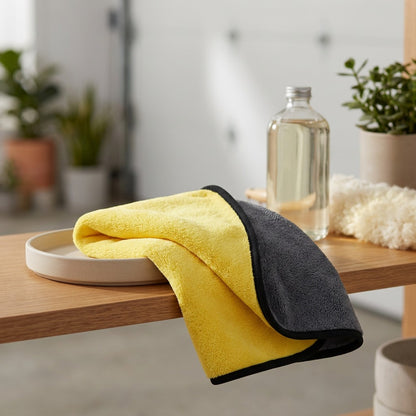 Dualweave™ Coral Fleece Car Cleaning Towel, styled close view