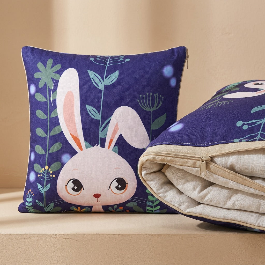 Duonest™ Two-In-One Pillow Quilt, material and detail close-up
