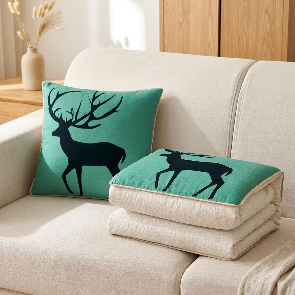 Duonest™ Two-In-One Pillow Quilt in a calm home setting