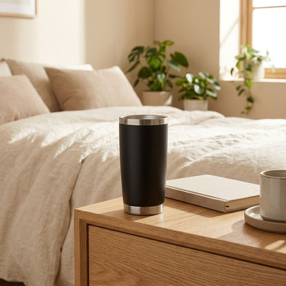 Frostwell™ 20oz 304 Stainless Steel Insulated Car Cup in a calm home setting
