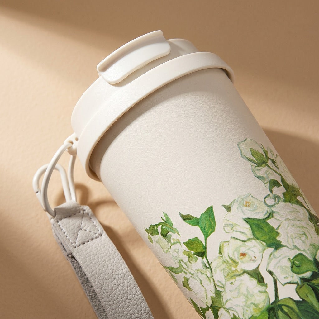Frostlock™ Stainless Steel Vacuum Flask, material and detail close-up