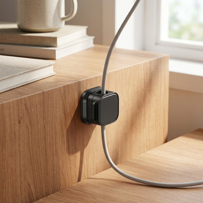 Magnetach™ Magnetic Cable Organizer Clip, styled close view