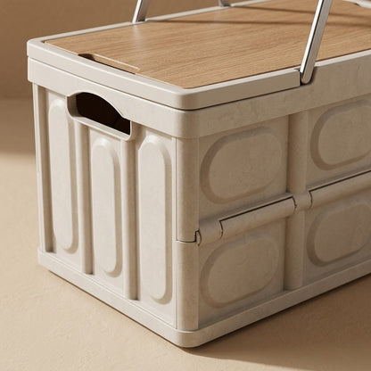 Roamcrate™ Folding Storage Box with Lid, material and detail close-up