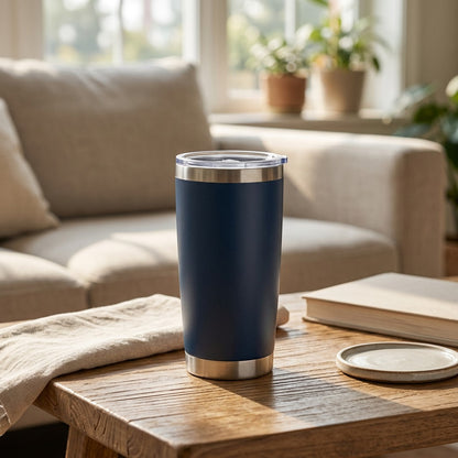 Sipchill™ 20oz Stainless Steel Thermos Cup, styled close view