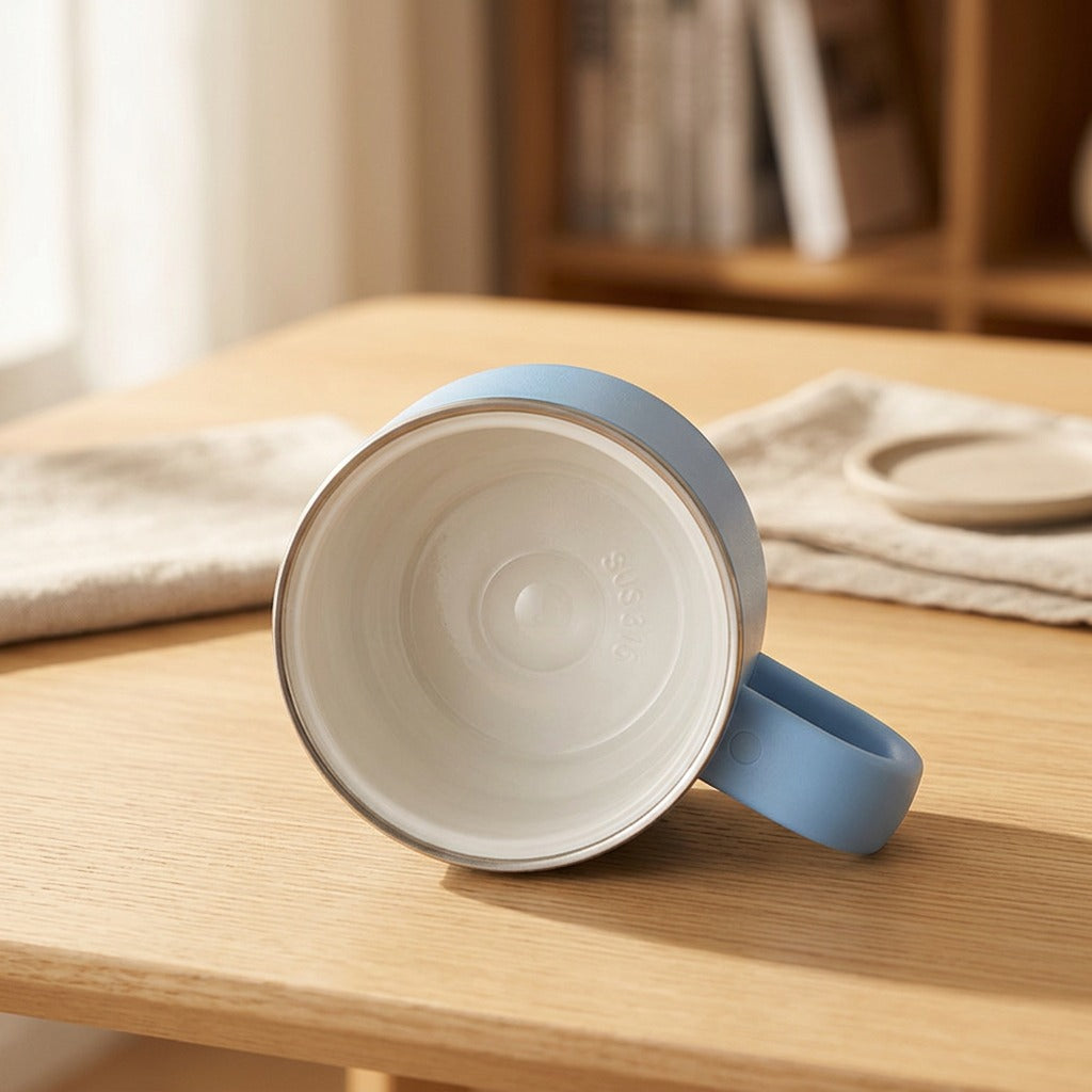 Sipwell™ 316 Stainless Steel Thermos Cup, styled close view