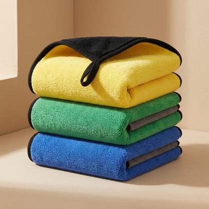 Soakweave™ Double-Sided Coral Fleece Car Wash Towel