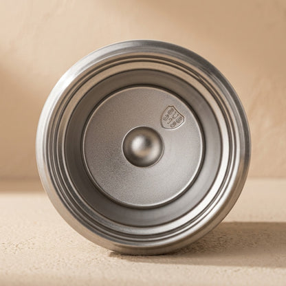 Thermkeep™ 316 Stainless Steel Temperature Display Coffee Cup, material and detail close-up