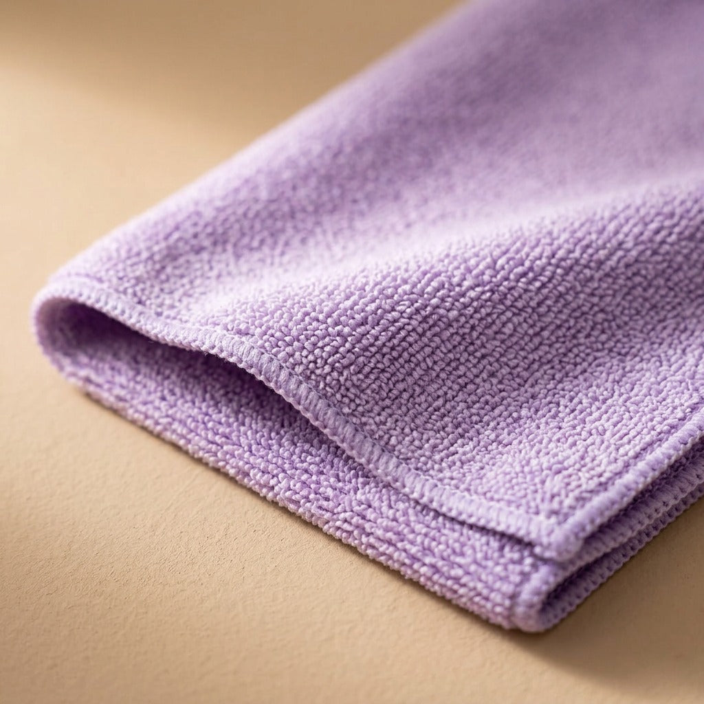 Wipebright™ Polyester Microfiber Cleaning Cloth Fabric, material and detail close-up