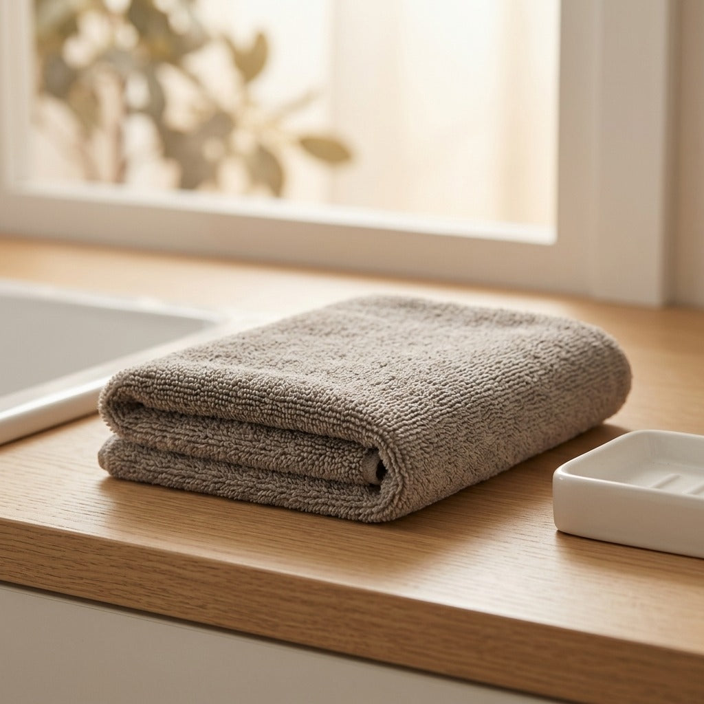 Wipeweft™ Microfiber Towel Fabric, styled close view