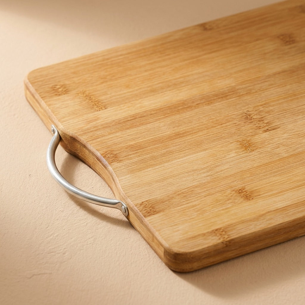 Bambree™ Bamboo Cutting Board for Home Use, material and detail close-up