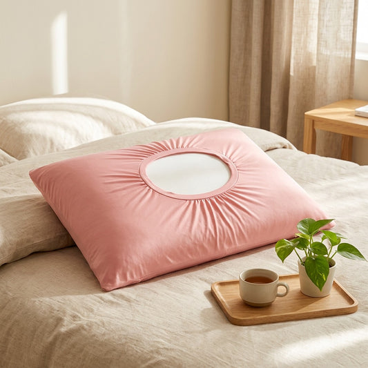 Breezecase™ Polyester Cooling Pillowcase in a calm home setting