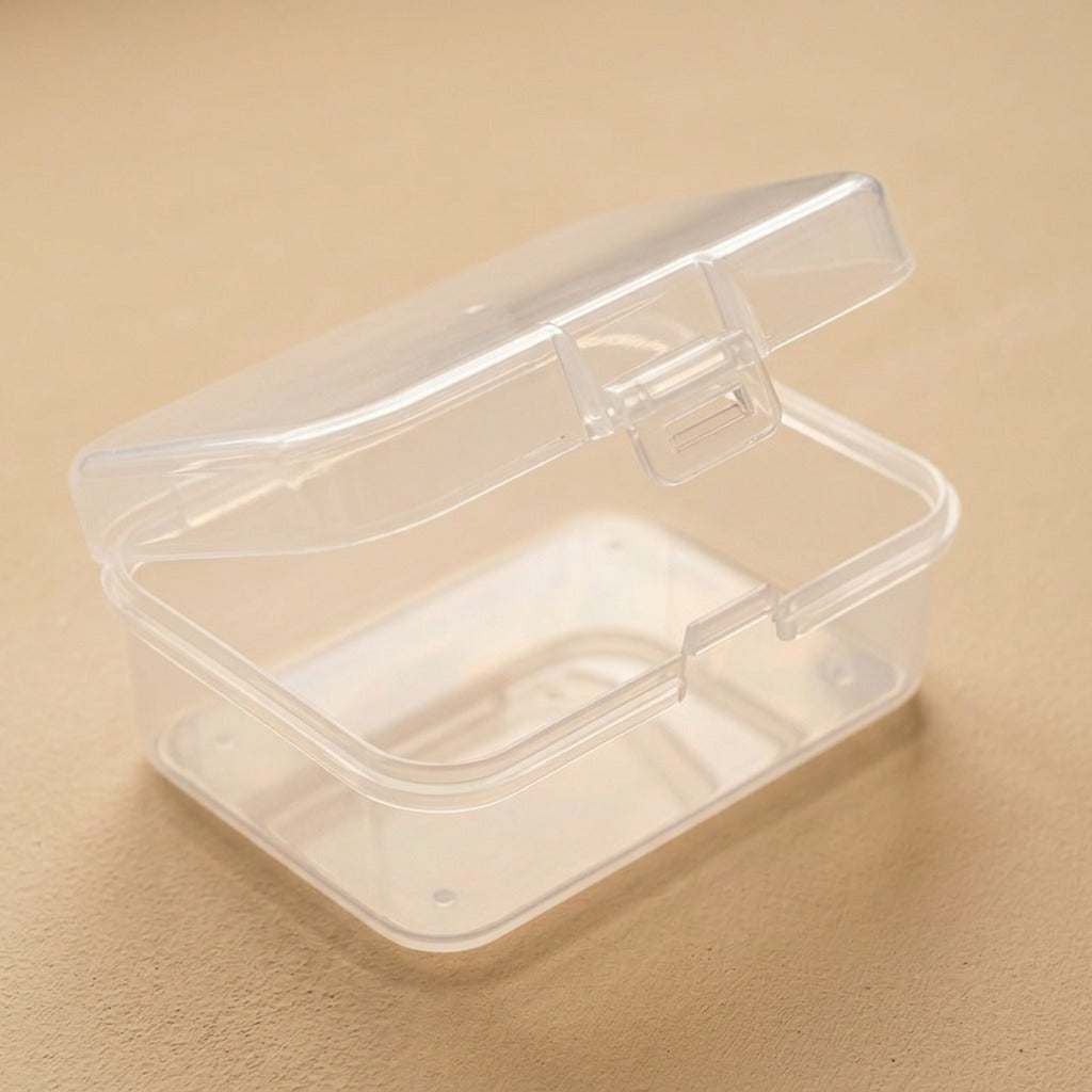 Clearkit™ Transparent PP Storage Box, material and detail close-up