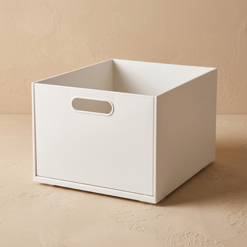 Cubbynook™ Stackable Desktop Storage Box, material and detail close-up