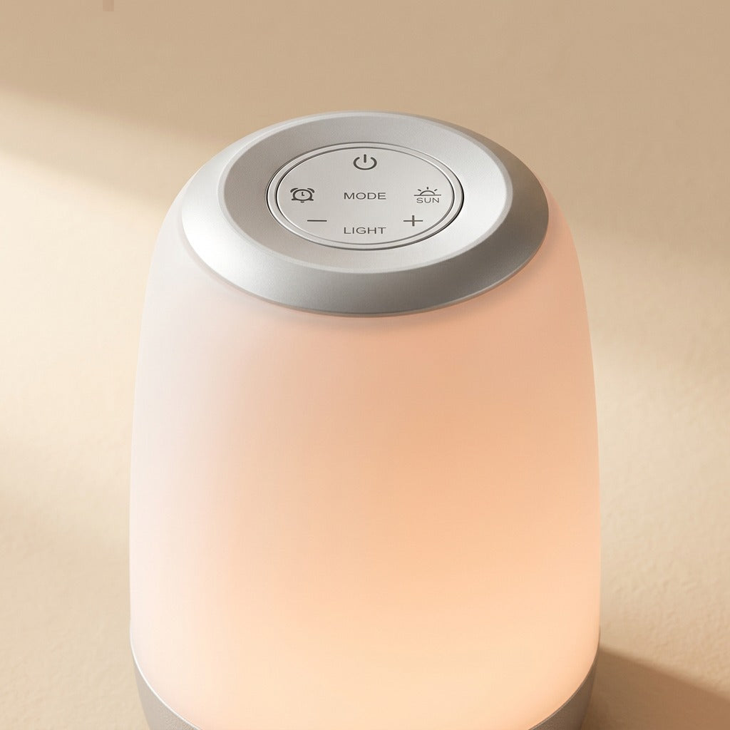 Daydream™ Sunrise Sunset Alarm Clock Night Light, material and detail close-up