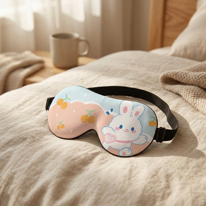 Dreamprint™ 3D Memory Foam Blackout Eye Mask, styled close view