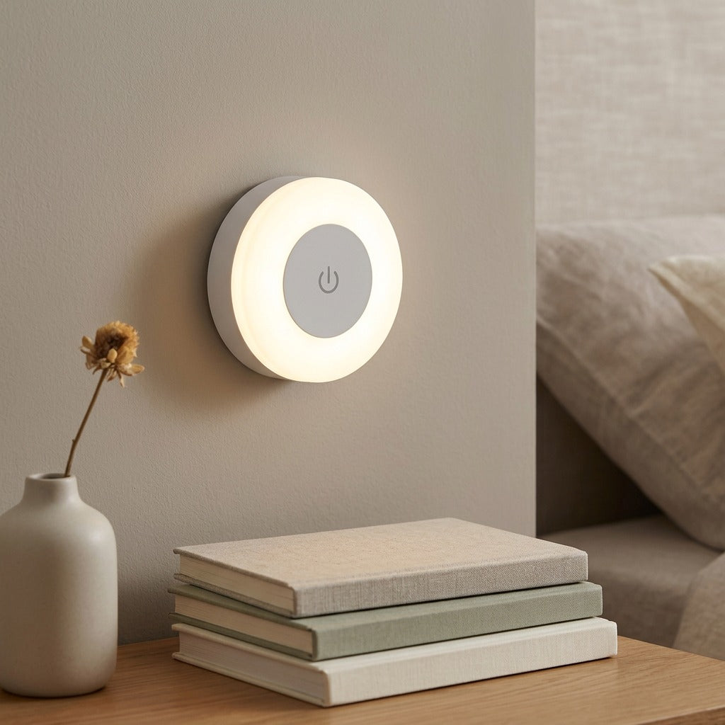 Duskbloom™ Touch Sensitive Rechargeable Night Light, styled close view