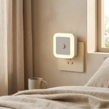 Glowdusk™ Light-Sensing Plug-In Night Light, styled close view