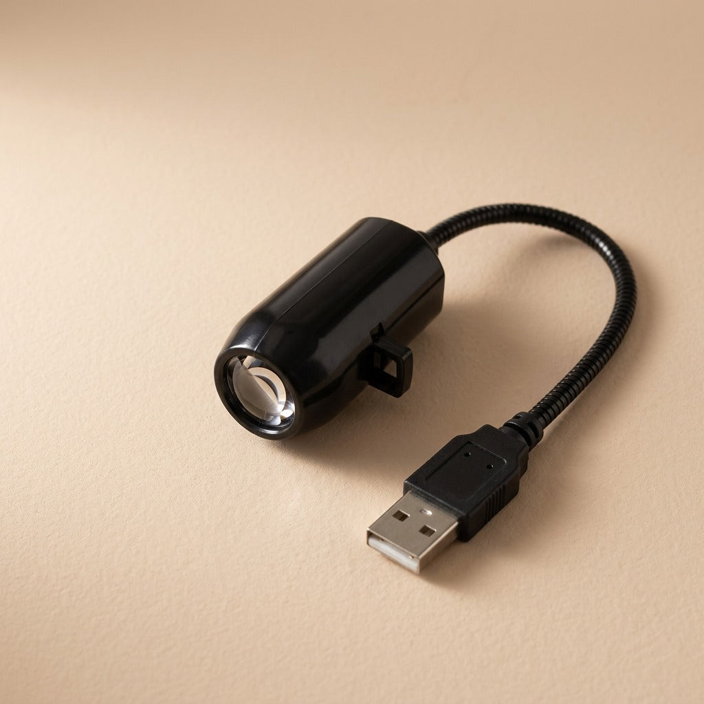 Nightbloom™ Mini Projector Night Light, material and detail close-up
