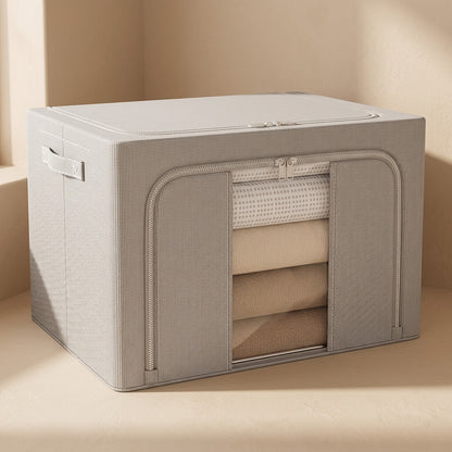 Stowclad™ Oxford Cloth Storage Box with Steel Frame and Lid